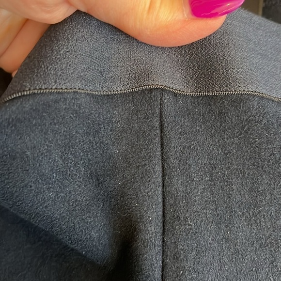 David Lerner microsuede navy blue pants, pull up elastic waist, navy blue, sz M - Picture 11 of 12